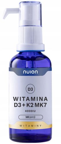 Dopolnilo PUROMEDICA Vitamina D3K2MK7 4000 IU NUION, 50 ml - 380 odmerkov