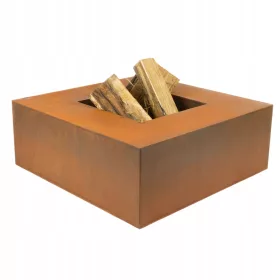  Vrtno kurišče Corten Steel Square 100 cm