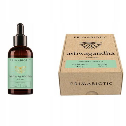 Primabiotik Ashwagandha - 30 ml kapljice za naravno podporo in boljši spanec