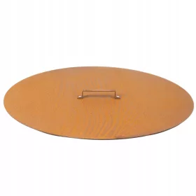  Pokrov 101 cm Corten debelo jeklo z ročajem