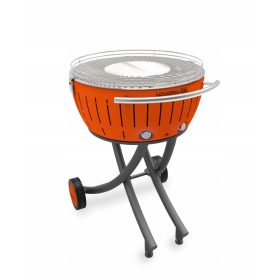    VRTNI ŽAR NA OGLJE ZELO VELIK BREZDIMNI ŽAR LOTUS GRILL XXL PREMIČNI VOZIČEK