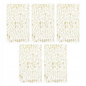    5 KOSOV ZLATIH, BLEŠČEČIH NALEPK S ČRKAMI IN ŠTEVILKAMI ZA ROČNO IZDELAVO (DIY)