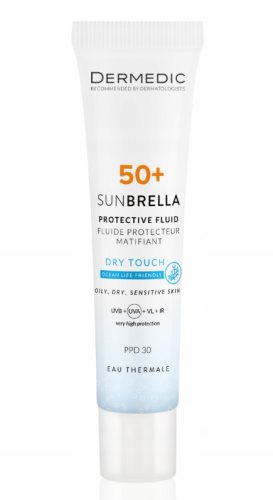 DERMEDIC SUNBRELLA Matirajoča Zaščitna Krema SPF 50+ PPD 30 40ml