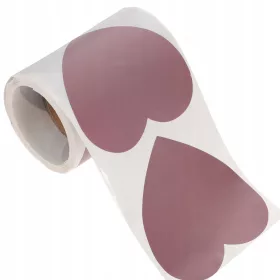  MODNE NALEPKE Z ZAHVALO, NALEPKE S SRČKI, 100 KOSOV