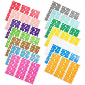  ORGANIZATORJI KABLOV Z BARVNIMI SAMOLEPILNIMI ETIKETAMI