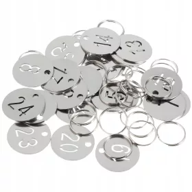  KOVINSKI KLJUČI S ŠTEVILKAMI 1 25, ODPORNI PROTI RJAVI