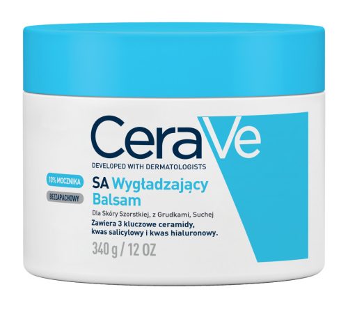 Vlažilni balzam CeraVe SA za suho in grobo kožo s hrapavostmi 340 ml