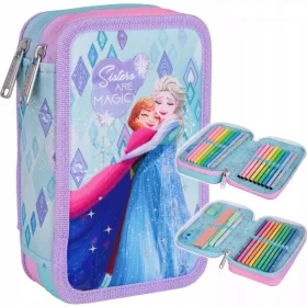   CoolPack Jumper 2 dvojna šolska peresnica z opremo Ledeno kraljestvo Elsa Anna