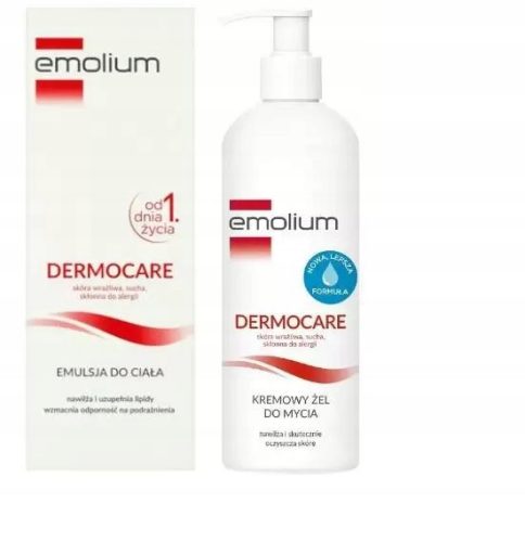 Emolium Dermocare Kremast Gel za Umivanje za Občutljivo Kožo od Prvega Meseca, 400 ml