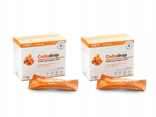 AURA HERBALS Colladrop Forte - 10000 mg Morski Kolagen v Saszetkah