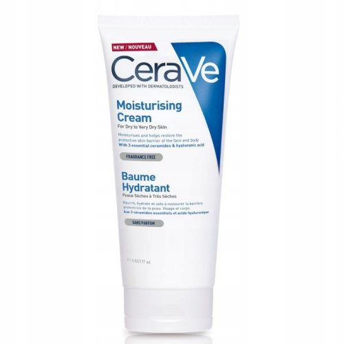 CeraVe Vlažilna Krema za Intenzivno Hidracijo in Obnavljanje Kožne Bariere