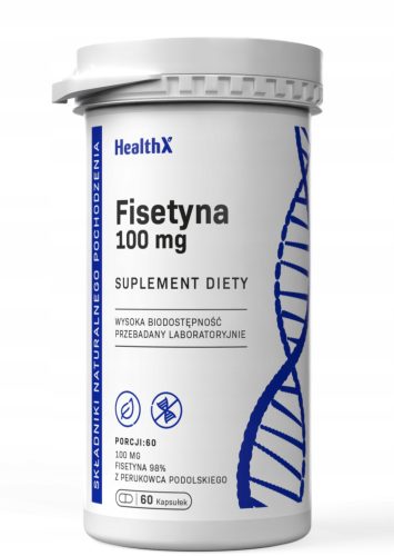 HealthX Fisetin 98% - Visokokakovostni Naravni Antioksidant, 60 kapsul