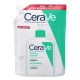 CeraVe Očiščevalni Gel in Vlažilna Emulzija - Komplet za Nego Kože