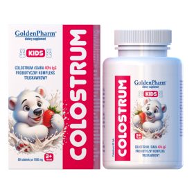   Colostrum Kids – Probiotični Kompleks z 40% IGG za Otroke, Jagodni Okus, 60 Medvedkov