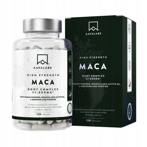 Maca Complex 57 000 mg - Naravni kompleks za moške in ženske, 120 kapsul
