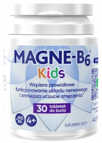 Magne-B6 Kids - Prehransko dopolnilo v obliki žvečljivih tablet za otroke