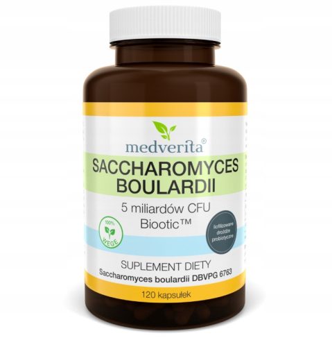 Medverita Saccharomyces Boulardii - 120 kapsul za zdravo prebavo