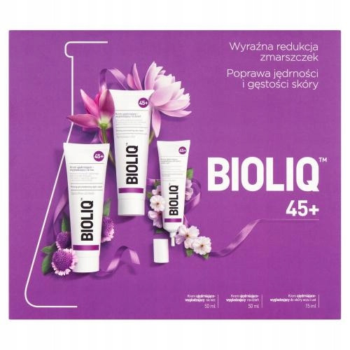 Komplet negovalnih izdelkov Bioliq 45+ za učvrstitev in glajenje kože
