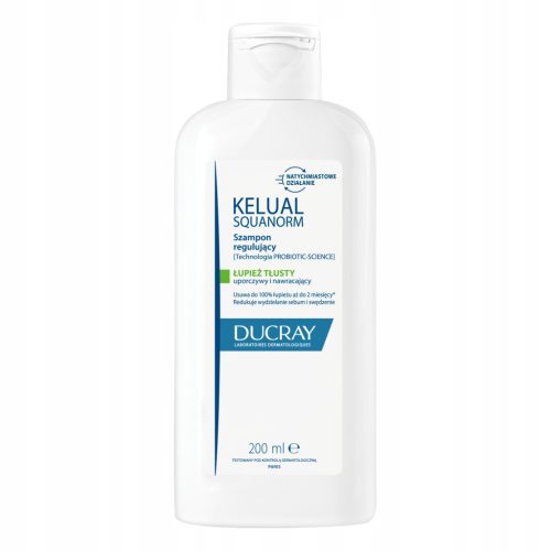 DUCRAY KELUAL Squanorm šampon proti prhljaju za mastno prhljaj 200ml