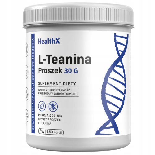 HealthX L-Teanina - Povečajte Koncentracijo in Zmanjšajte Stres z 30 g Paketom