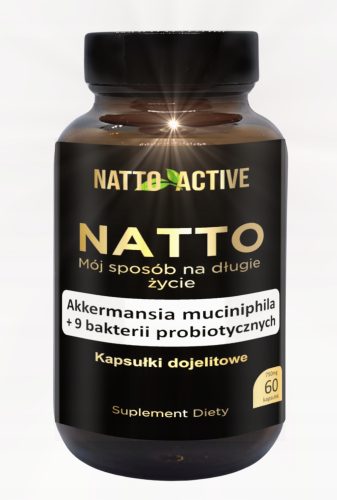 Natto Active K2 MK7 + Akkermansia + Probiotiki - 60 kapsul za zdravo črevesje