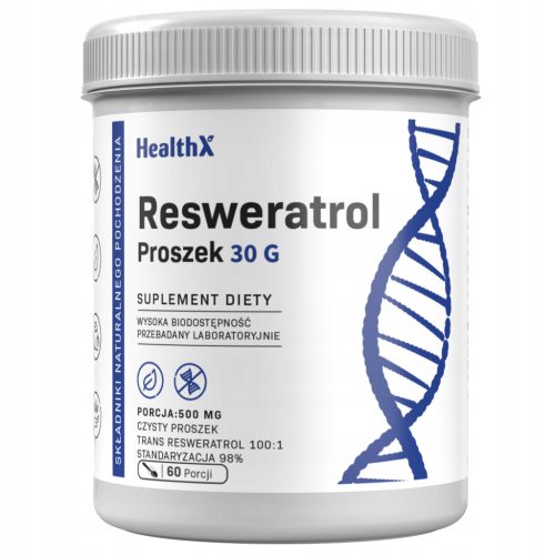 HealthX Resveratrol 99% 30 g – močan antioksidant za boljše zdravje