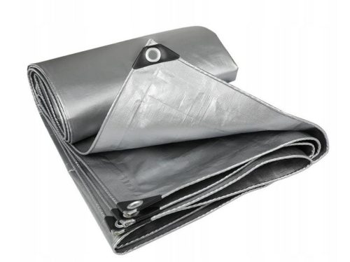 Vsestranska zaščitna ponjava SmartPak, 4x8 m, srebrna, iz recikliranega materiala