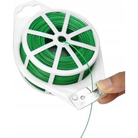    ŽICA ZA VEZANJE RASTLIN 200 m VRTNICE NA ZVITKU Z VGRAJENIM REZALNIKOM