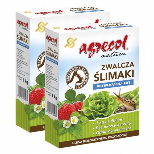 Agrecol Natura Ślimatox FE - Ekološki granulat proti polžem, 1 kg, paket 2 kosov