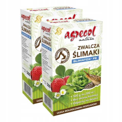 Agrecol Natura Ślimatox FE - Ekološki Pripravek proti Polžem, 500g (2 kosa)