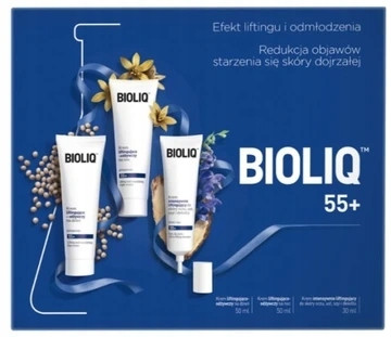 BIOLIQ 55+ Nega za Zrelo Kožo - Dnevna in Nočna Krema ter Krema za Oči