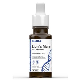   HealthX Lion's Mane Krople 50 ml - Naravni ekstrakt za podporo možganskega zdravja
