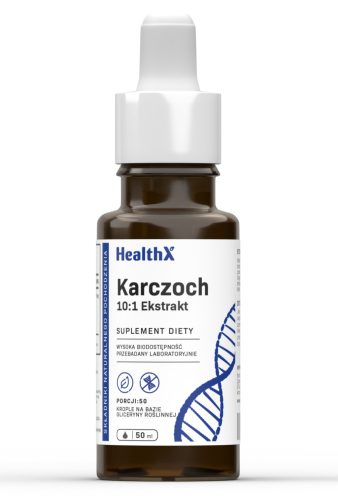 HealthX Artičokin Ekstrakt 10:1 – 350 mg, 50 Porcij