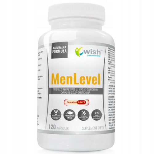 MenLevel Tribulus Terrestris – Dodatek za Podporo Testosterona in Libida, 120 kapsul