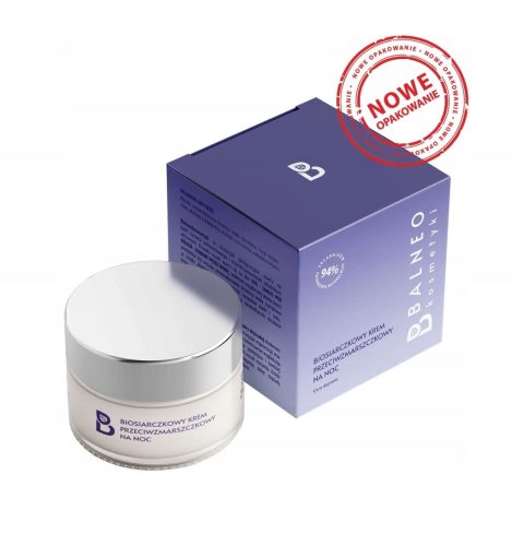 Balinokozmetična bio-sulfidna nočna krema proti gubam 50ml