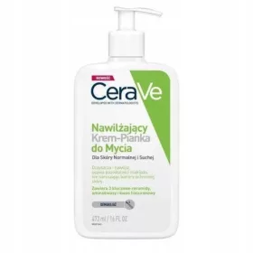   Vlažilna krema-pena za umivanje normalne in suhe kože, 473 ml
