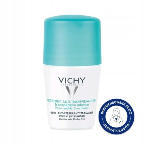 Antiperspirant Vichy za občutljivo kožo, 48-urna zaščita, 50 ml