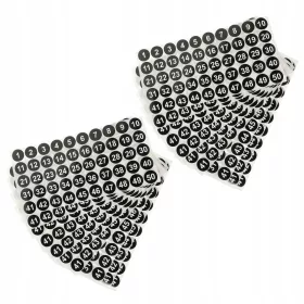  NALEPKE ŠTEVILKE INVENTURNE ETIKETE SCRAPBOOKING 20 LISTOV