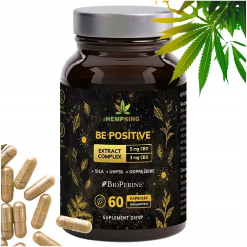 Be Positive - Naravne konopljine kapsule za boljši dan od Hemp King