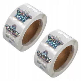    NALEPKE ZA OTROKE MALA ZVEZDA SIJOČI MATERIALI ZA UČILNICO PAPIR PENTAGRAM