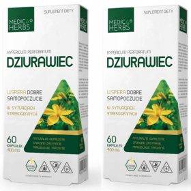   Medica Herbs Dziurawiec 400 mg, 60 kapsul: Podpora za Psihično Dobrobit in Emocionalno Ravnovesje
