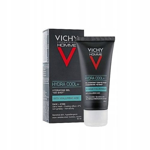 VICHY Homme Hydra Cool+ vlažilni gel z hialuronsko kislino 50ml