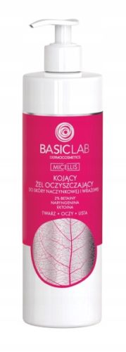 BasicLab Pomirjajoči gel za umivanje občutljive in nagnjene kože, 300ml