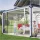 Vodoodporna prozorna ponjava PVC 420 g/m² z aluminijastimi obročki, 2x1 m
