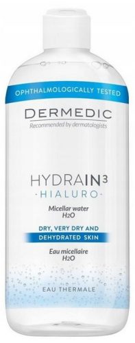Micelarni čistilni fluid Dermedic Hydrain3 Hialuro za suho kožo 500ml