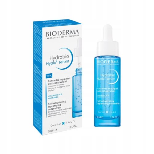 BIODERMA Hydrabio Hyalu+ Serum: Vlažilni Serum Proti Gubanju za Čvrstost Kože, 30 ML