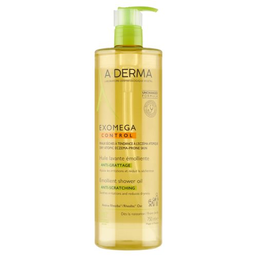 A-DERMA Exomega Control Emolientno Olje za Tuširanje za Atopijsko Kožo 750ml