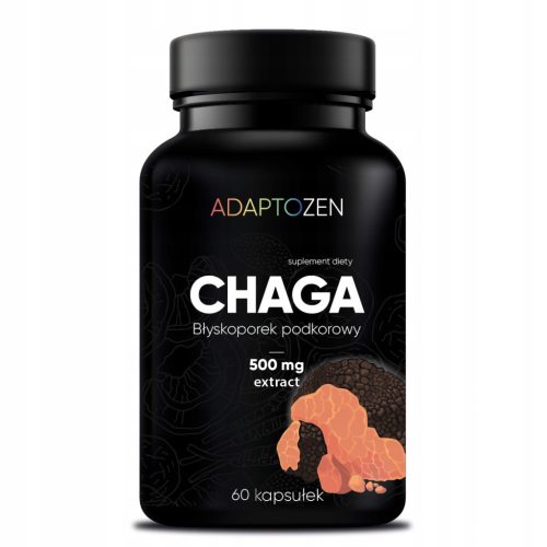 ADAPTOZEN Chaga - Naravni Oklep za Vaše Telo, 60 Veganskih Kapsul