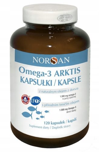 Kapsule Omega-3 Arktis z naravnim oljem arktičnega trska in izvlečkom rožmarina - 120 kosov