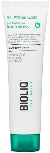 Bioliq Specialist Imperfections nočna detox krema za vlaženje kože 30 ml